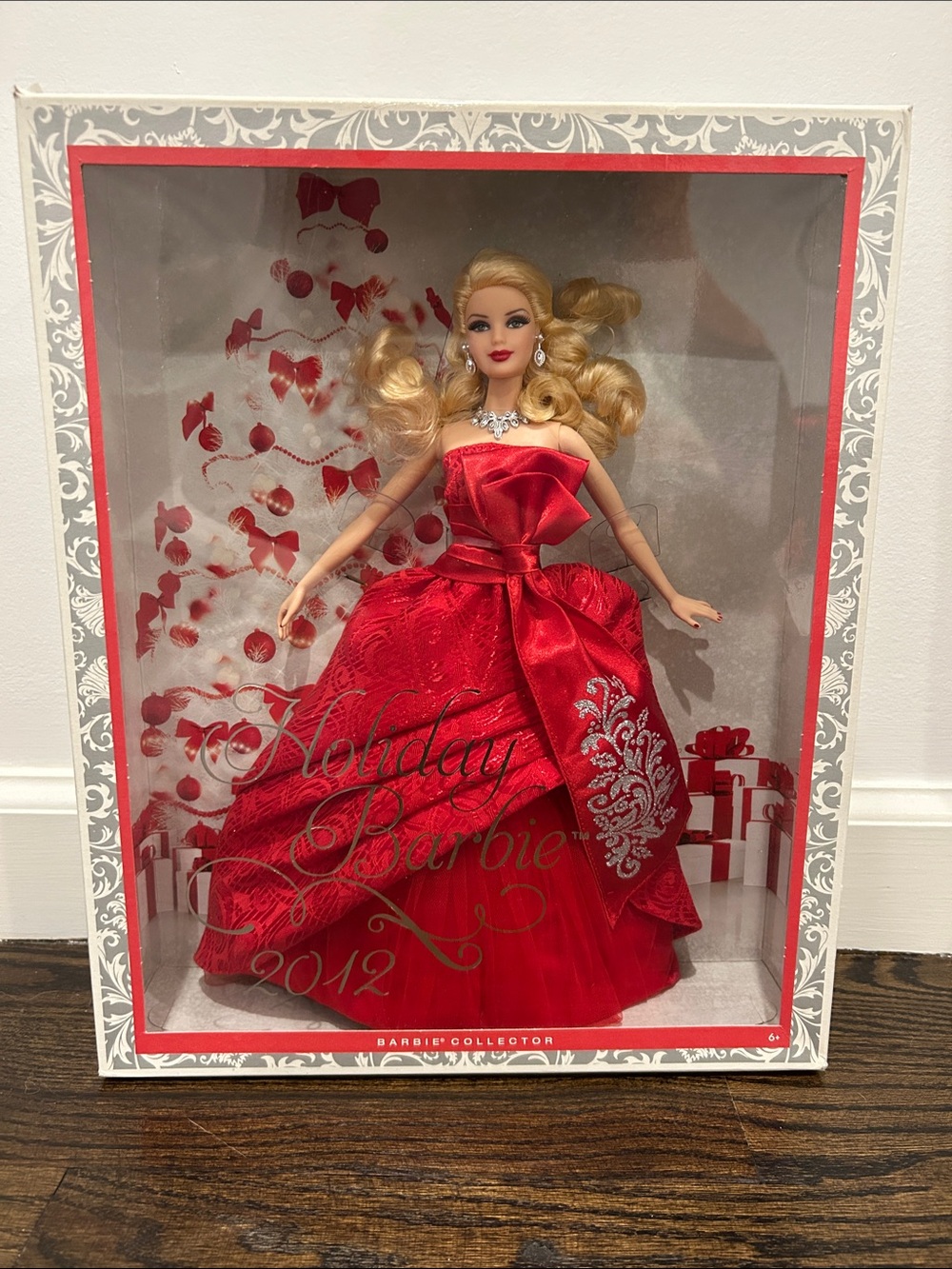 Mattel Barbie Holiday Collector Doll in Red Satin Gown